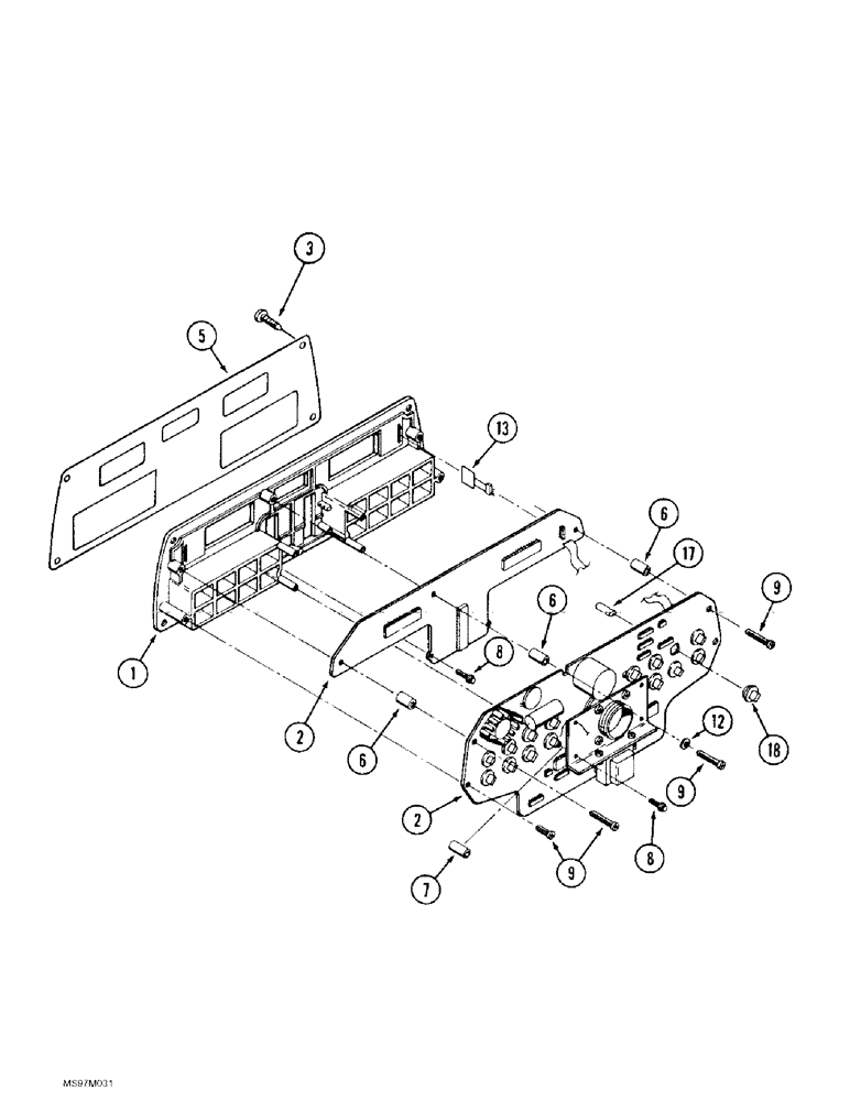 Схема запчастей Case IH 9390 - (4-30) - INSTRUMENT CLUSTER (04) - ELECTRICAL SYSTEMS