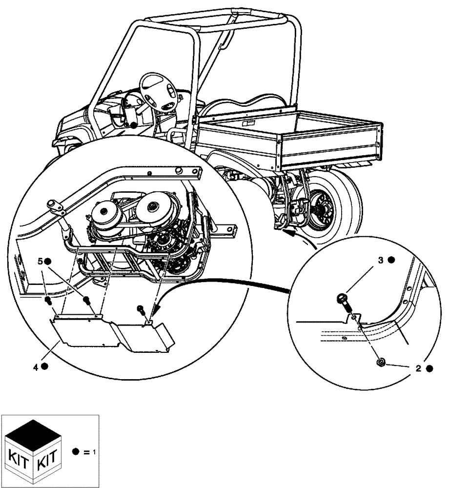 Схема запчастей Case IH SCOUT - (90.118.05[02]) - REAR SKID PLATE (90) - PLATFORM, CAB, BODYWORK AND DECALS