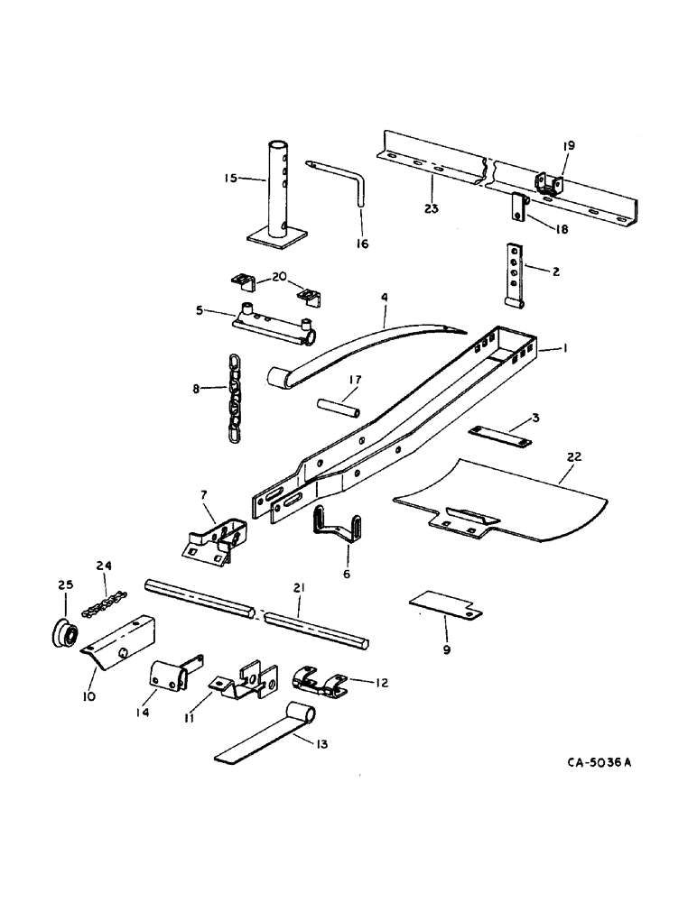 Схема запчастей Case IH 810 - (C-15) - GRAIN HEADER, HART CARTER FLOATING CUTTER BAR, FLOATING PARTS (58) - ATTACHMENTS/HEADERS