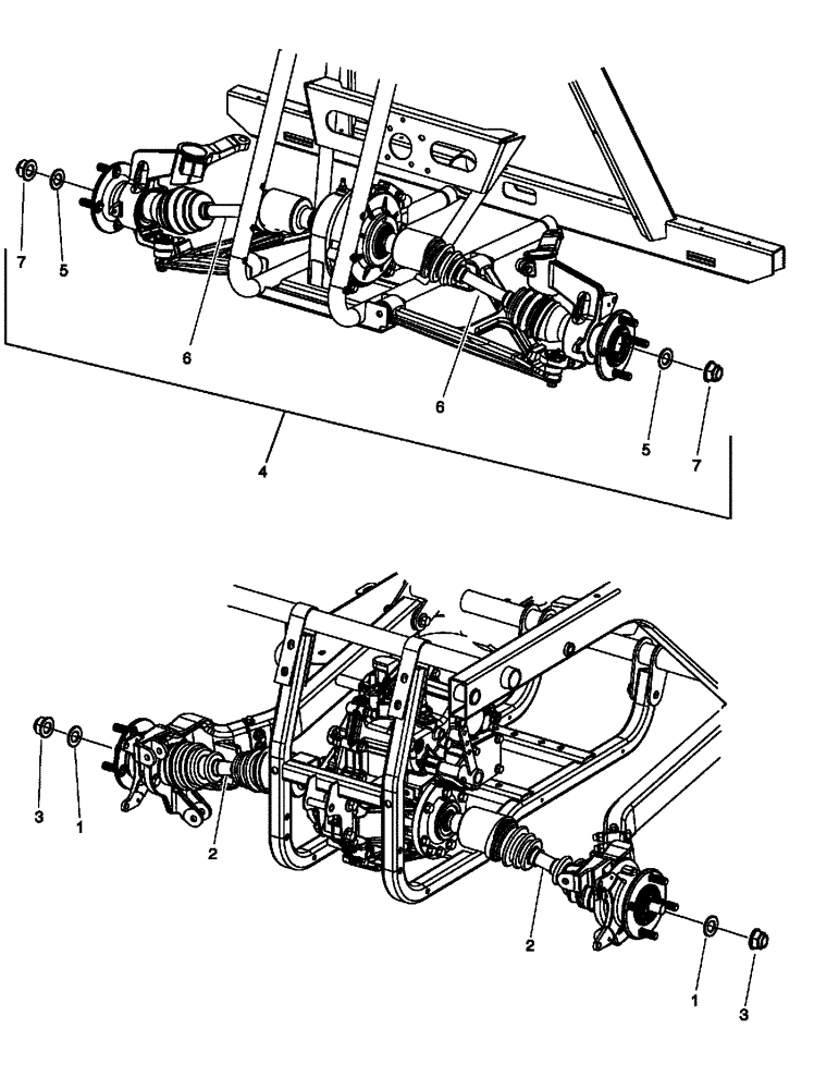 Схема запчастей Case IH SCOUT - (25.310.01) - HALF SHAFTS (25) - FRONT AXLE SYSTEM