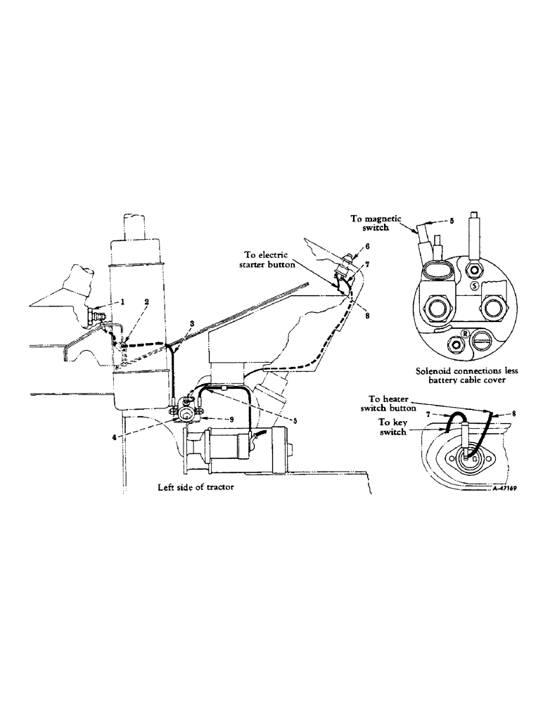 Схема запчастей Case IH 350 - (167) - ELECTRICAL SYSTEM, DIESEL ENGINE, INTAKE MANIFOLD AIR HEATER, SPECIAL (06) - ELECTRICAL SYSTEMS