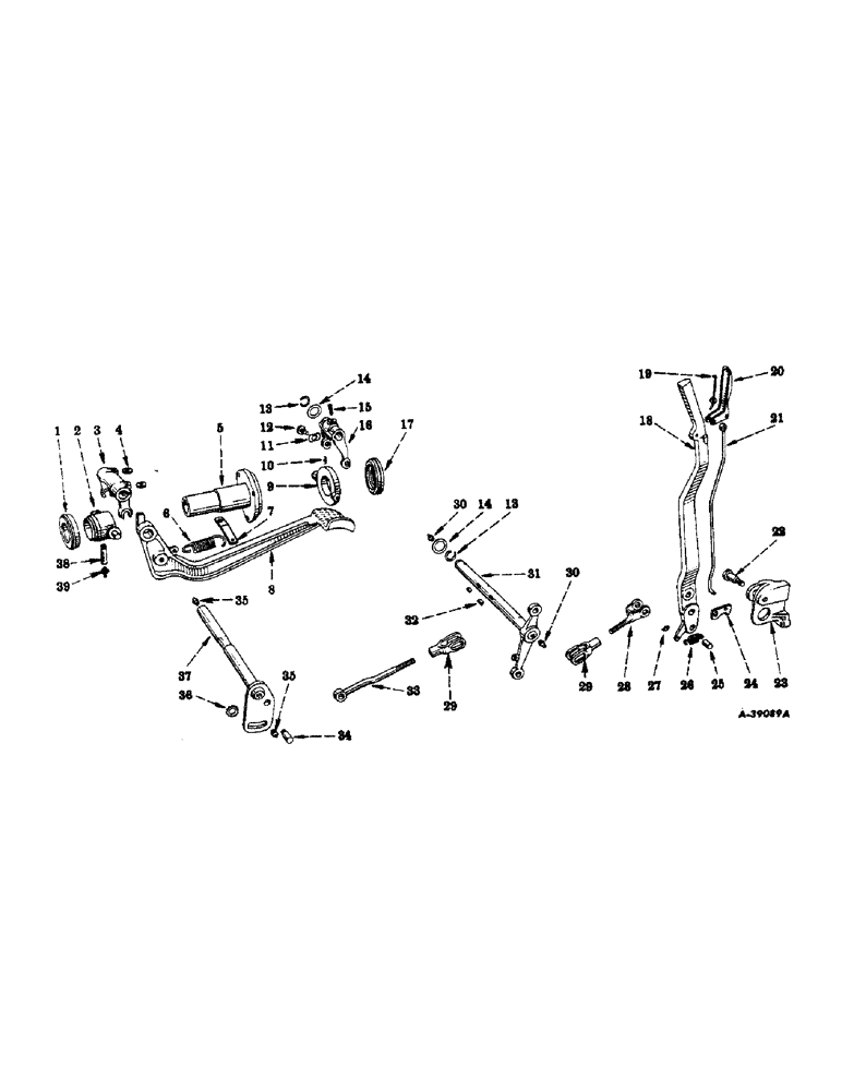 Схема запчастей Case IH 300 - (218) - CHASSIS, CLUTCH CONTROLS AND TORQUE AMPLIFIER CONTROLS, FOR INTL 300 UTILITY TRACTORS 501 TO 31926 (12) - CHASSIS