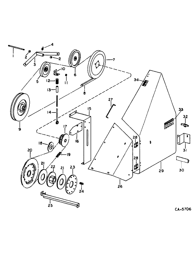 Схема запчастей Case IH 820 - (D-16) - KNIFE, AUGER AND KNIFE DRIVE (58) - ATTACHMENTS/HEADERS