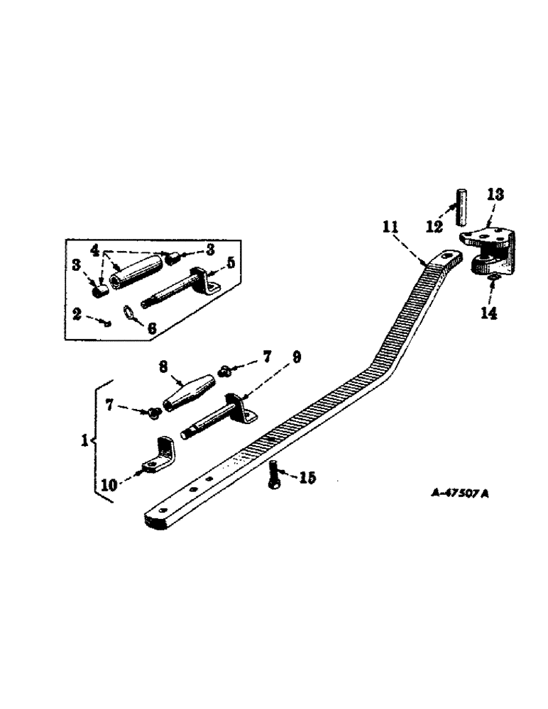 Схема запчастей Case IH 450-SERIES - (420) - ATTACHMENTS, SWINGING DRAWBAR, SPECIAL, FOR ALL TRACTORS EXCEPT HI-CLEAR MODELS Attachments