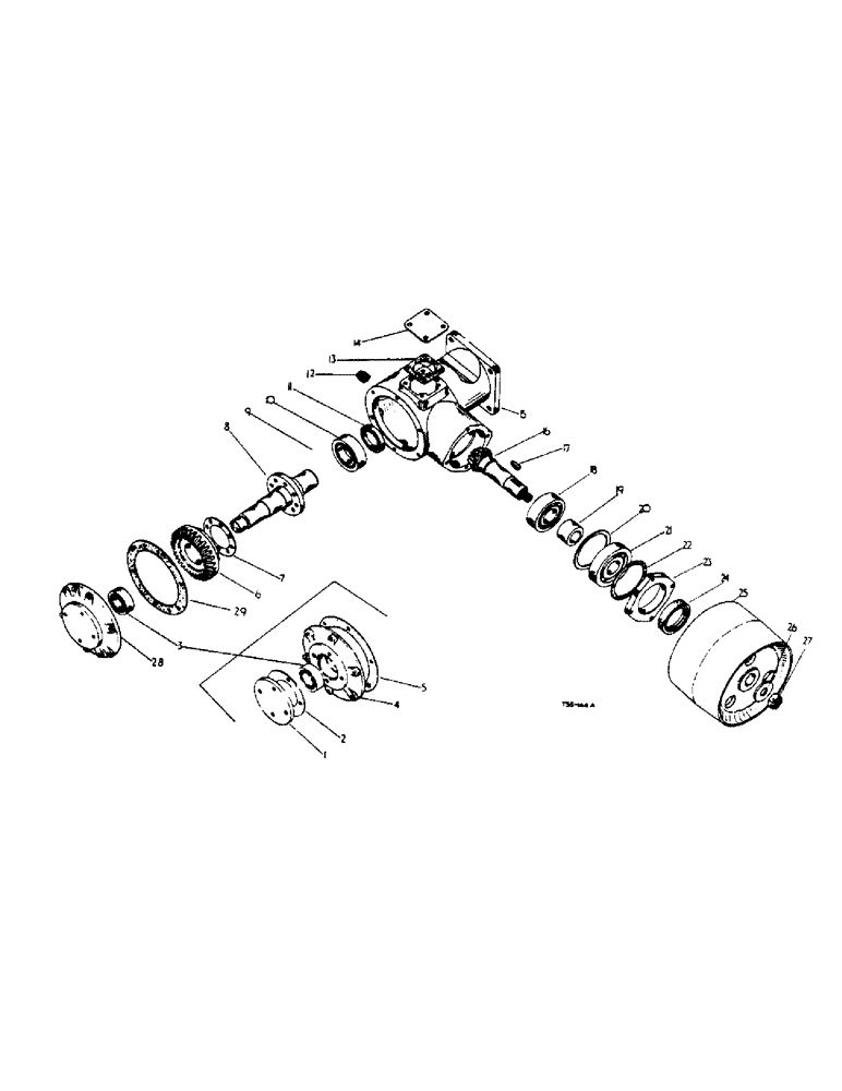 Схема запчастей Case IH 434 - (6-025) - BELT PULLEY AND SHIELD ATTACHMENT - ATTACHMENTS (06) - POWER TRAIN