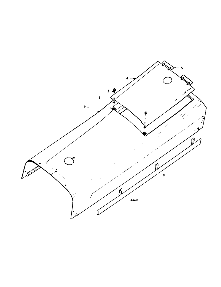 Схема запчастей Case IH 354 - (4-03) - CHASSIS, HOOD AND REAR COVER (12) - CHASSIS