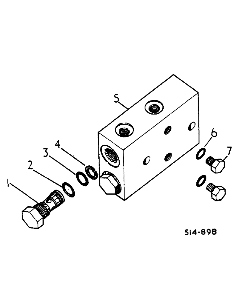 Схема запчастей Case IH 574 - (07-087) - MANIFOLD CHECK VALVE, INDUSTRIAL TRACTORS (04) - Drive Train