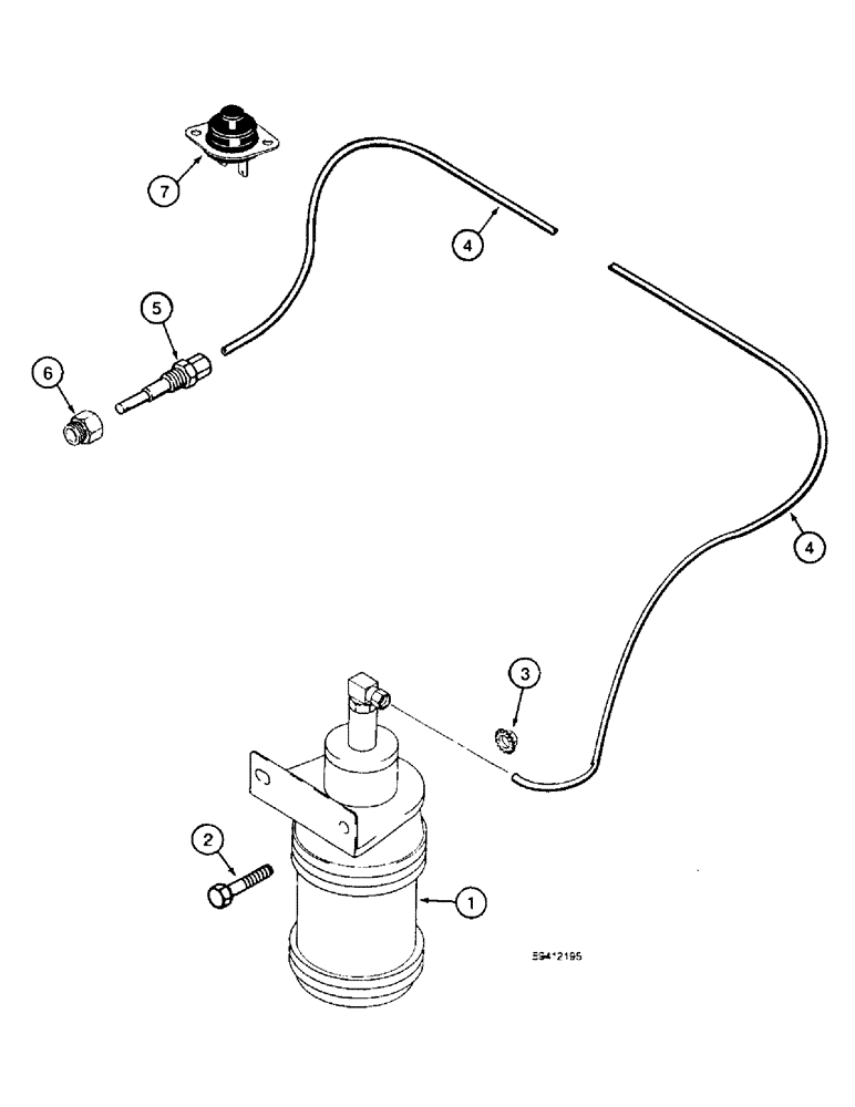 Схема запчастей Case IH 1800 - (2-15A) - ETHER START (01) - ENGINE