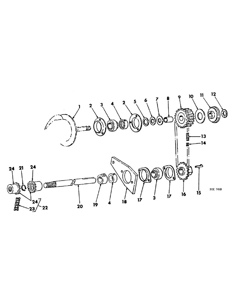 Схема запчастей Case IH 225 - (Q-10) - PLATFORM, AUGER DRIVE, RIGHT HAND Platforms