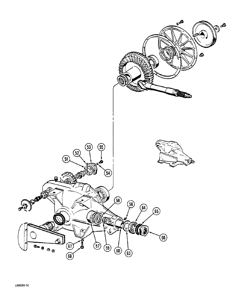 Схема запчастей Case IH 5420 - (9-34) - MAIN DRIVE GEAR BOX, CONTINUED (09) - CHASSIS