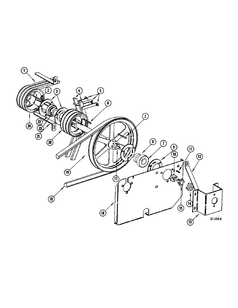 Схема запчастей Case IH 950 - (056) - HEADER U-JOINT AND REVERSE DRIVE 