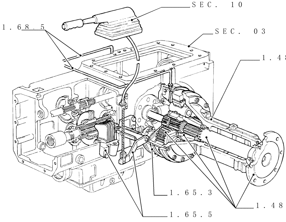 Схема запчастей Case IH MAXXUM 110 - (SEC. 05) - REAR AXLE (00) - GENERAL