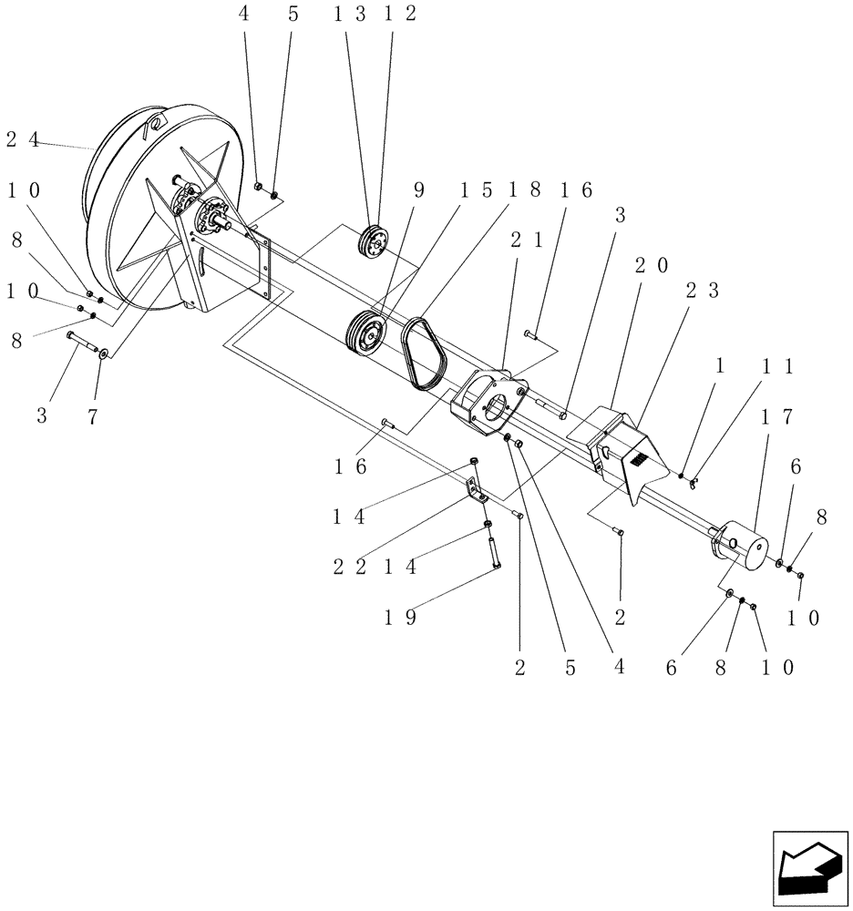 Схема запчастей Case IH 2230 - (75.100.02) - MOTOR MOUNT ASSEMBLY (75) - SOIL PREPARATION