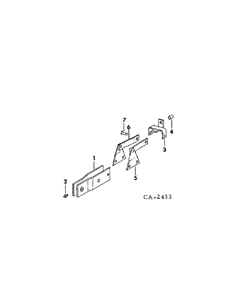 Схема запчастей Case IH 400 - (A-053[A]) - DRAWBAR EXTENSION, EXTENSION NO. 20472 AND BELOW 