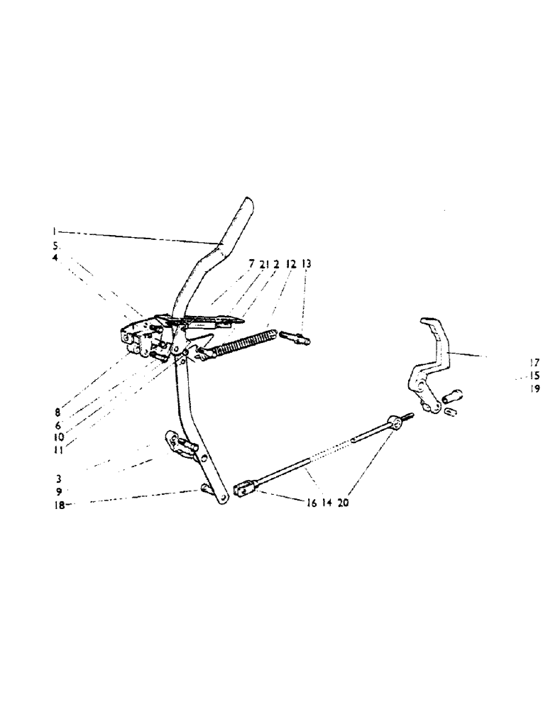 Схема запчастей Case IH 990A - (60B) - CLUTCH, HAND CONTROLS, PART OF U585, LIVEDRIVE, PART OF U586, NON-LIVEDRIVE, FROM TRACTOR 476325 (03.1) - CLUTCH