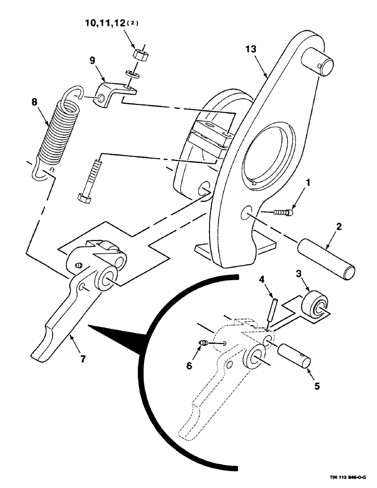 Схема запчастей Case IH 8590 - (05-08) - CLUTCH DOG ASSEMBLY (13) - FEEDER