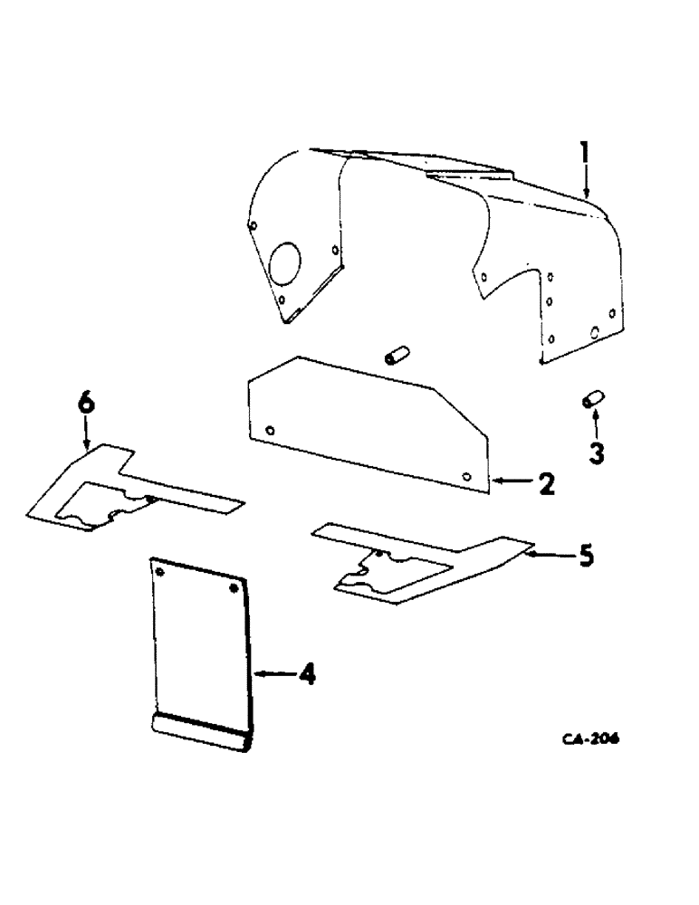 Схема запчастей Case IH 2806 - (N-12) - PARTS ACCESSORIES AND ATTACHMENTS, TRACTOR CAB INSULATION Accessories & Attachments