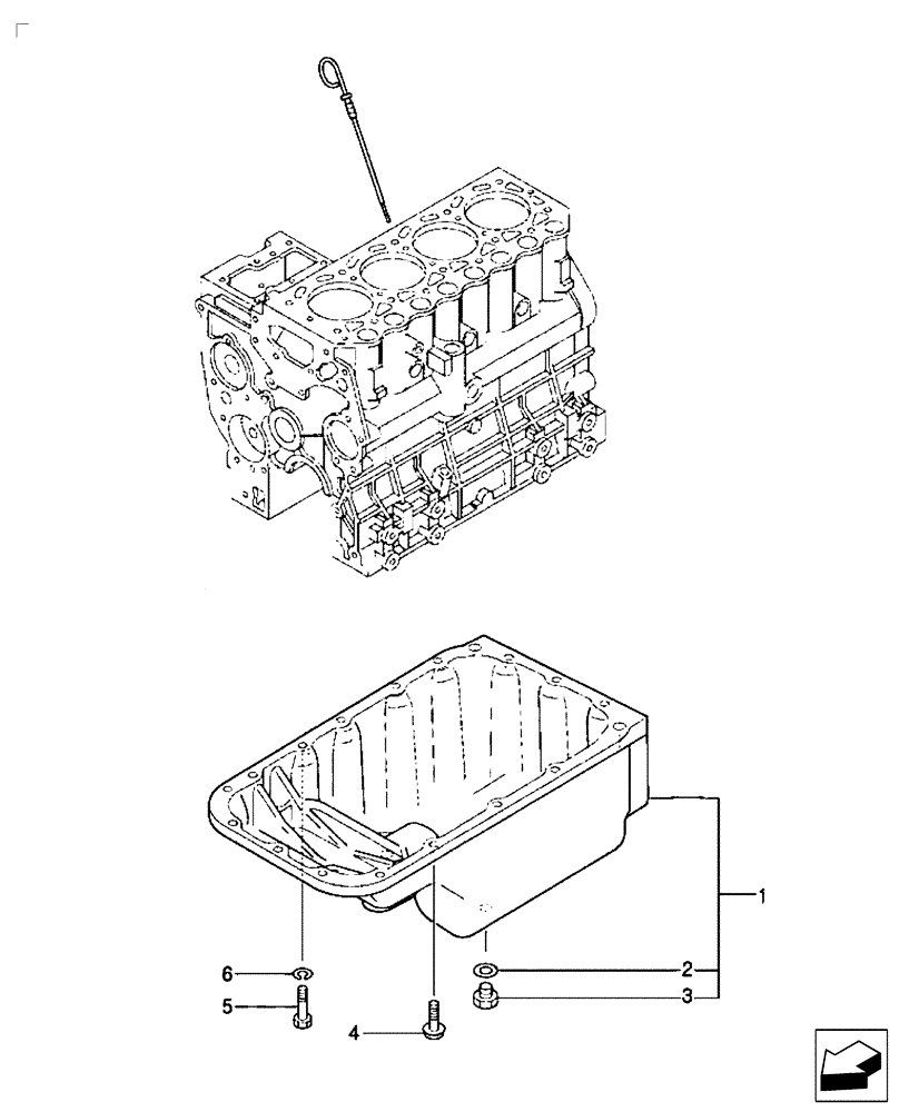 Схема запчастей Case IH FARMALL 35B - (10.102.02) - OIL PAN (10) - ENGINE