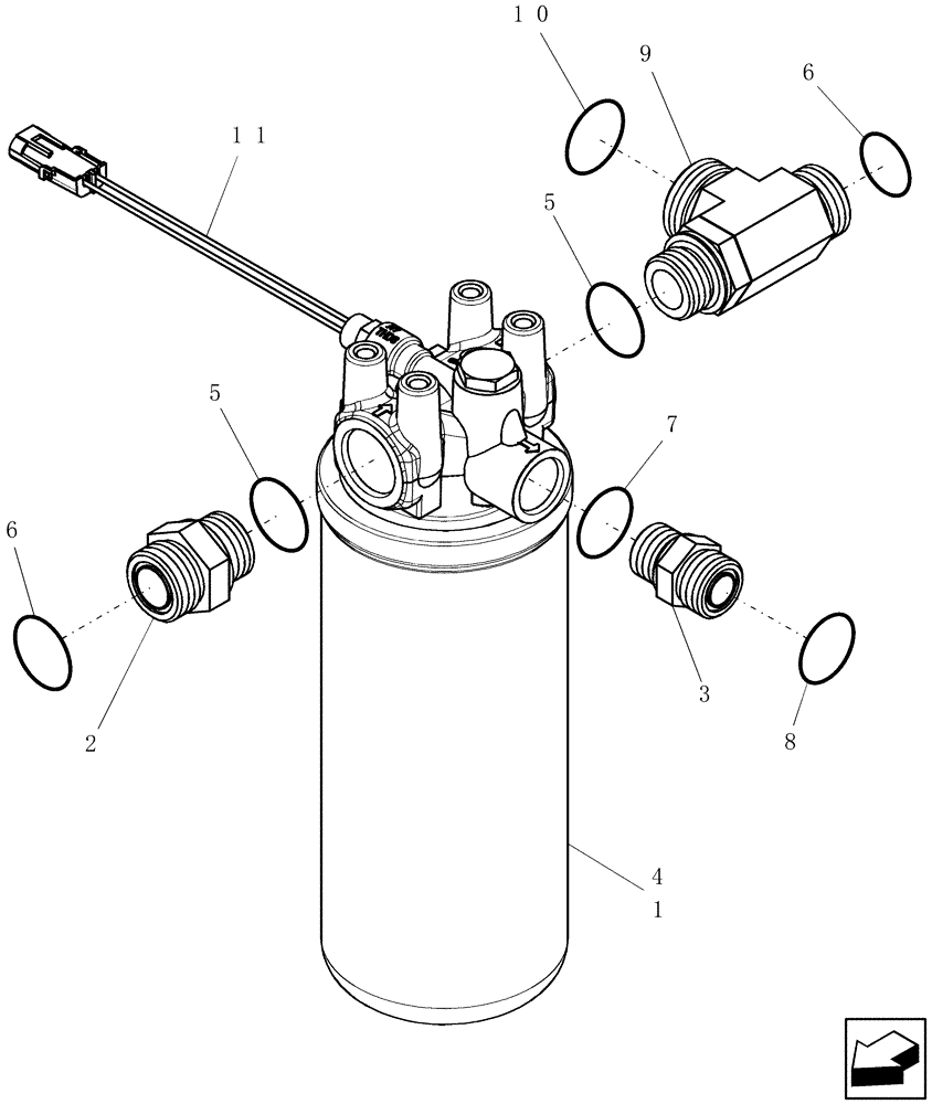 Схема запчастей Case IH 7010 - (29.204.06) - FILTER ASSY - HYDRO CHARGE (29) - HYDROSTATIC DRIVE