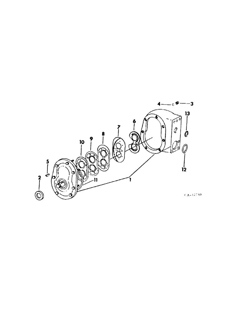 Схема запчастей Case IH 464 - (10-26) - HYDRAULICS, HYDRAULIC GEAR PUMP, CESSNA (07) - HYDRAULICS