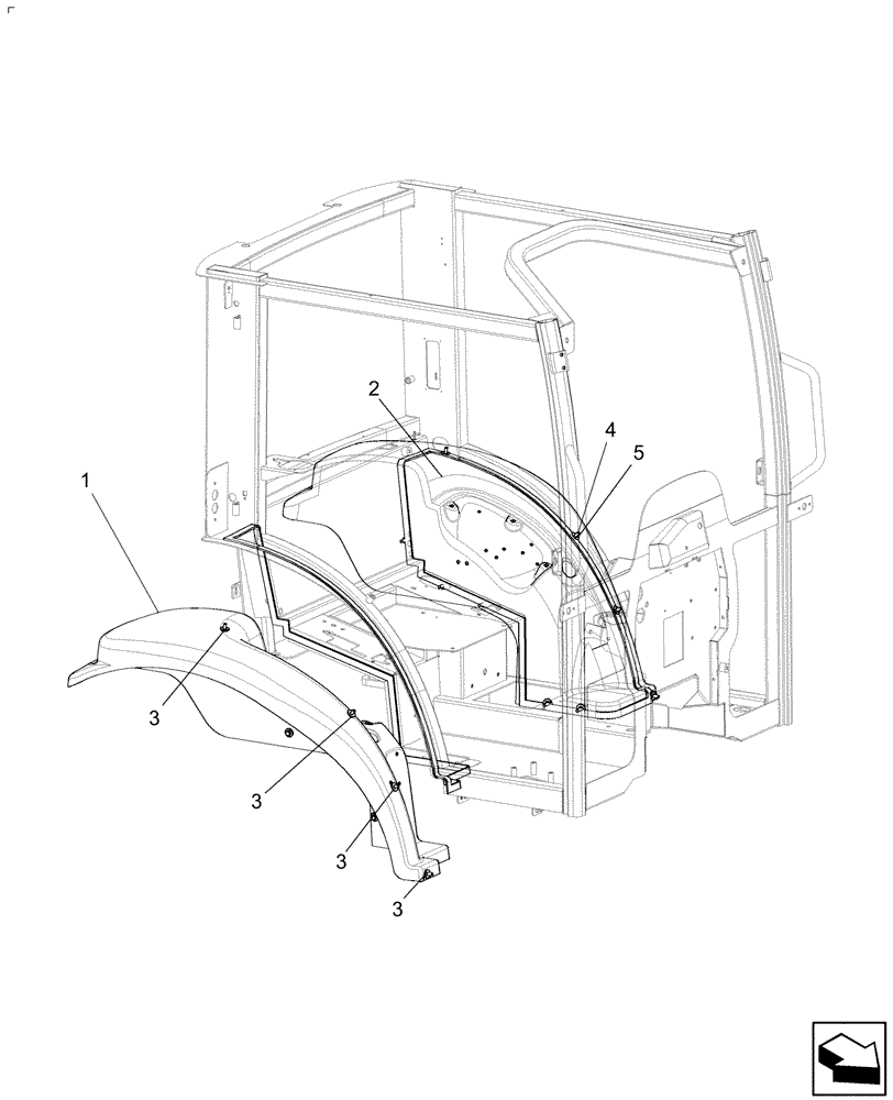 Схема запчастей Case IH FARMALL 50 - (08.01) - FENDERS (08) - SHEET METAL