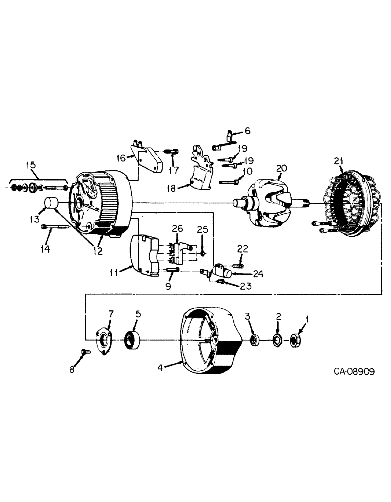 Схема запчастей Case IH 7488 - (08-04) - ELECTRICAL, ALTERNATOR-GENERATOR, DELCO-REMY (06) - ELECTRICAL