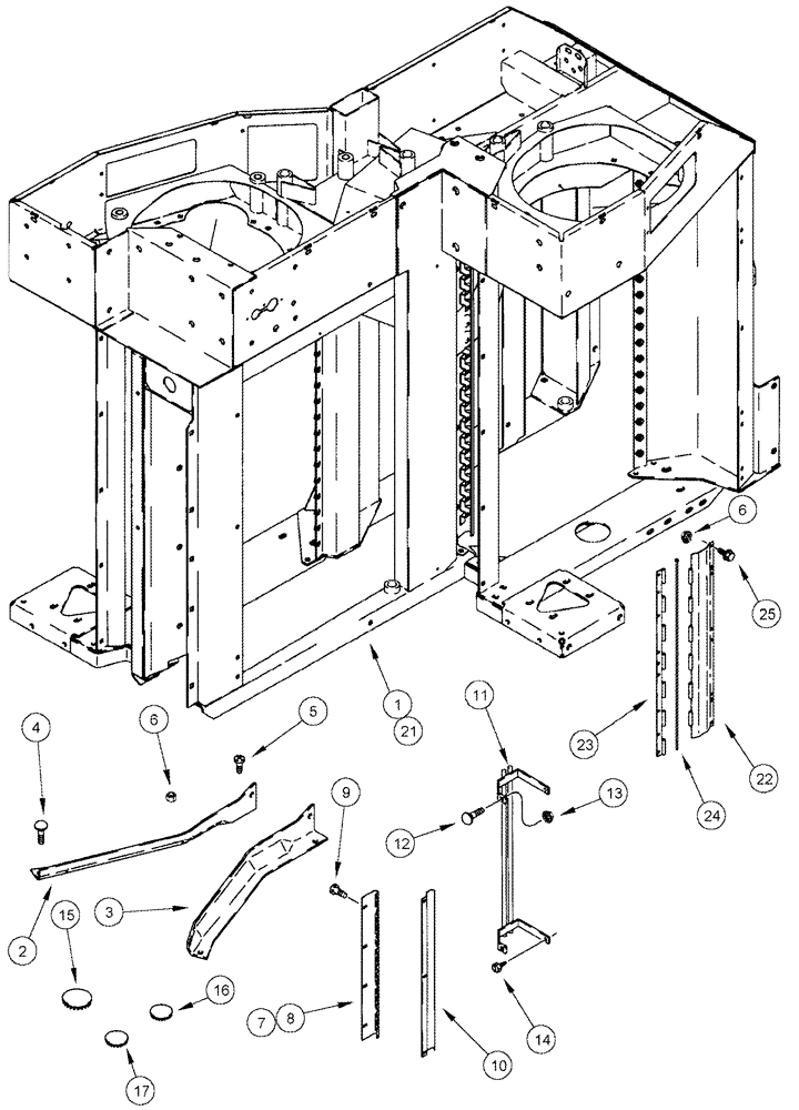 Схема запчастей Case IH CPX610 - (09A-32A) - DRUM HOUSING SERVICE KIT (13) - PICKING SYSTEM