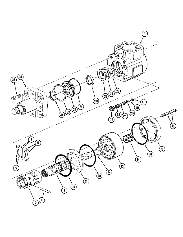 Схема запчастей Case IH 8920 - (5-012) - STEERING PUMP, MFD TRACTOR (05) - STEERING