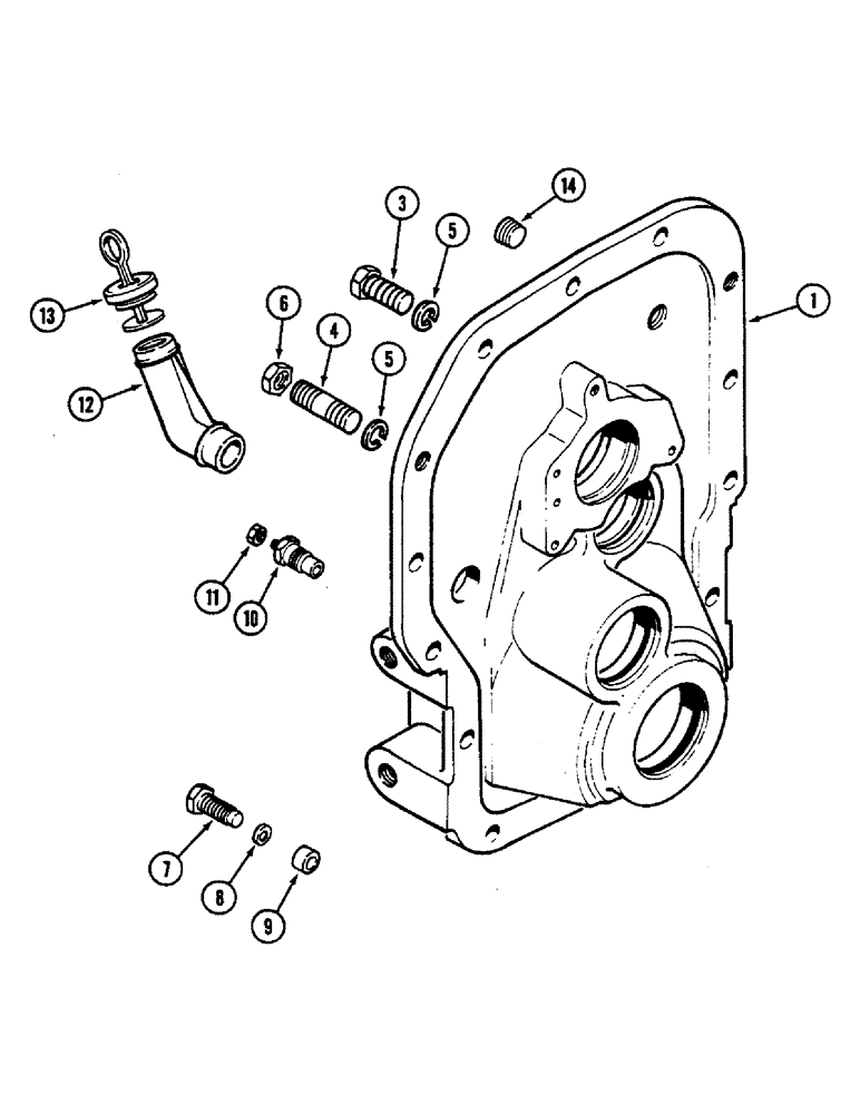 Схема запчастей Case IH 2290 - (6-322) - PTO HOUSING (06) - POWER TRAIN