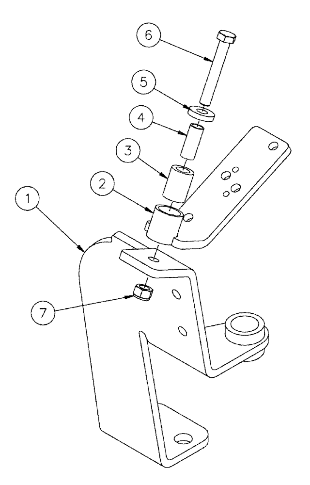 Схема запчастей Case IH SPX4260 - (04-018) - PIVOT HOSE MOUNT ASSEMBLY, RR Suspension & Frame