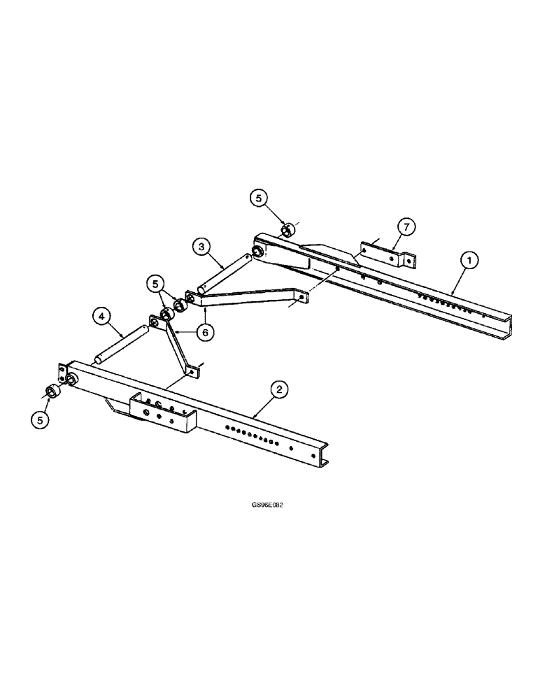 Схема запчастей Case IH INTERNATIONAL - (4-30) - REEL SUPPORT ARMS (13) - REEL