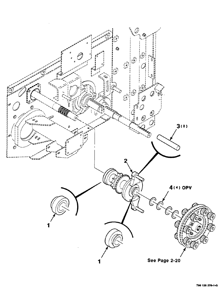 Схема запчастей Case IH RS551 - (2-18) - CLUTCH MOUNTING ASSEMBLY Driveline