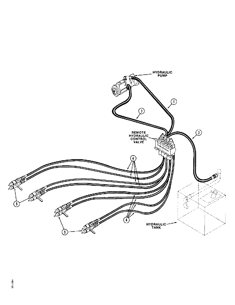 Схема запчастей Case IH 9350 - (1-22) - PICTORIAL INDEX, REMOTE HYDRAULICS (00) - PICTORIAL INDEX