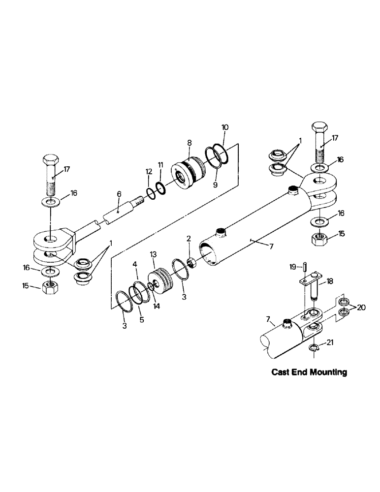 Схема запчастей Case IH KP-525 - (08-11) - STEERING CYLINDERS AND MOUNTING (07) - HYDRAULICS