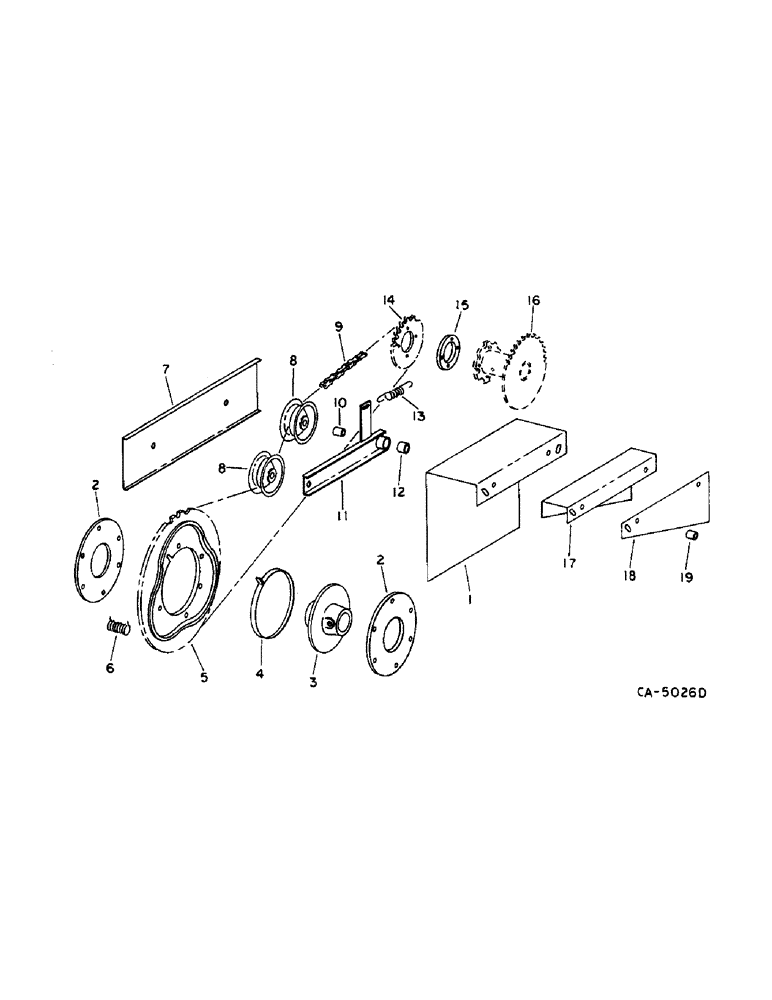 Схема запчастей Case IH 810 - (C-63) - REEL, MECHANICAL REEL DRIVE, SERIAL NO. 26000 AND BELOW (58) - ATTACHMENTS/HEADERS