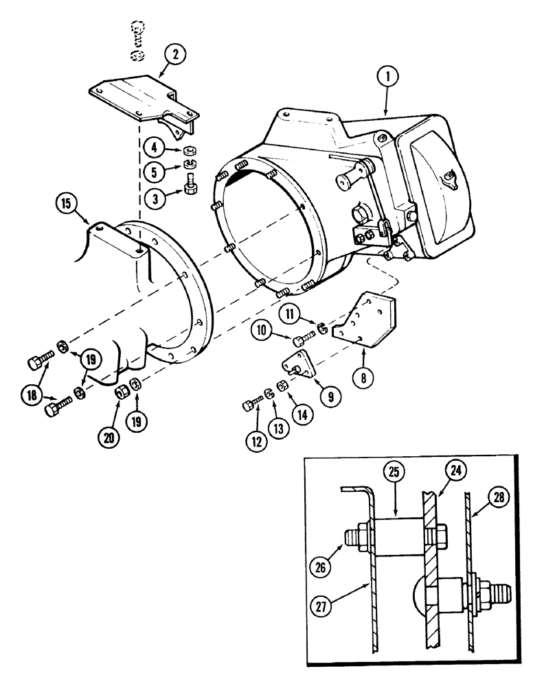 Схема запчастей Case IH 1490 - (E02-3) - ROTATED FINAL DRIVE HOUSING RELATED PARTS, LOW PROFILE SPECIAL (05) - REAR AXLE