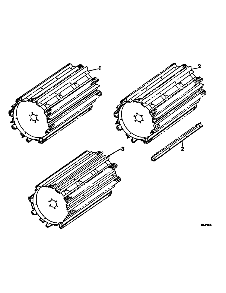 Схема запчастей Case IH 715 - (21-06) - THRESHING CYLINDER AND CONCAVE, SPECIAL CYLINDER BARS, FOR USE W/ BAR AND WIRE CONCAVE (14) - THRESHING