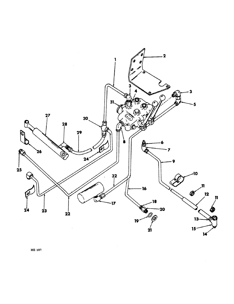 Схема запчастей Case IH 1501 - (A-26) - HYDR SYSTEM, TRACTOR TO VALVE AND BOOM HYDR, MODEL 424 1966 TO 1972, MODEL 444USA 1967 TO 1972 