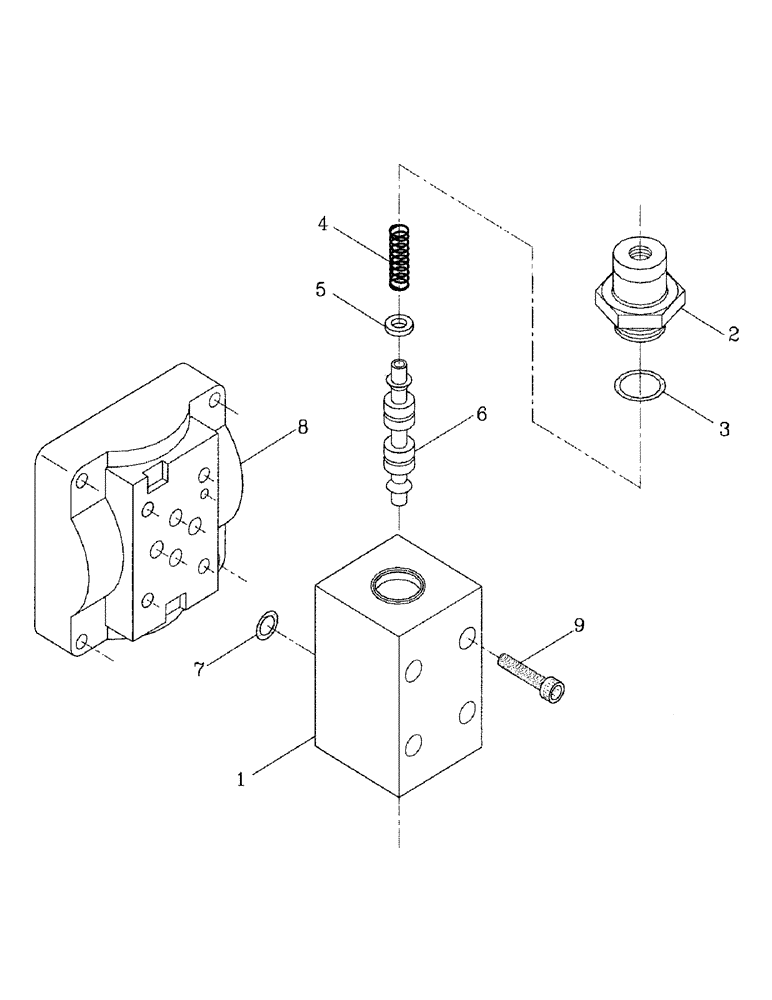 Схема запчастей Case IH 7700 - (B05-23) - HYDRAULIC VALVE Hydraulic Components & Circuits