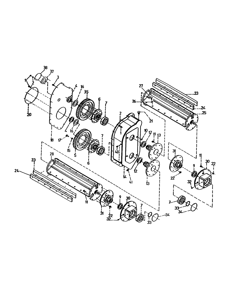 Схема запчастей Case IH 7700 - (A02-80) - 15 INCH ROTARY CHOPPER AND GEARBOX Mainframe & Functioning Components