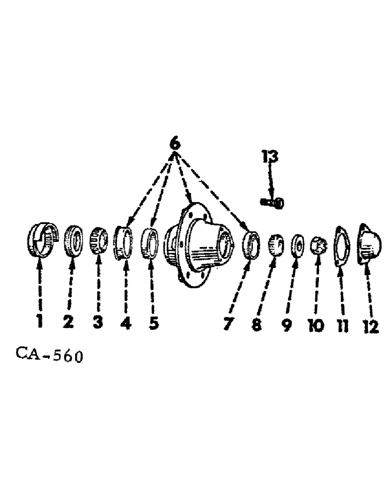 Схема запчастей Case IH 986 - (14-03) - SUSPENSION, FRONT WHEEL HUB, BEARINGS AND CAP Suspension