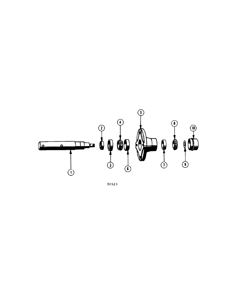 Схема запчастей Case IH 200 - (16[A]) - FEEDER ARM PIVOT SPINDLE 