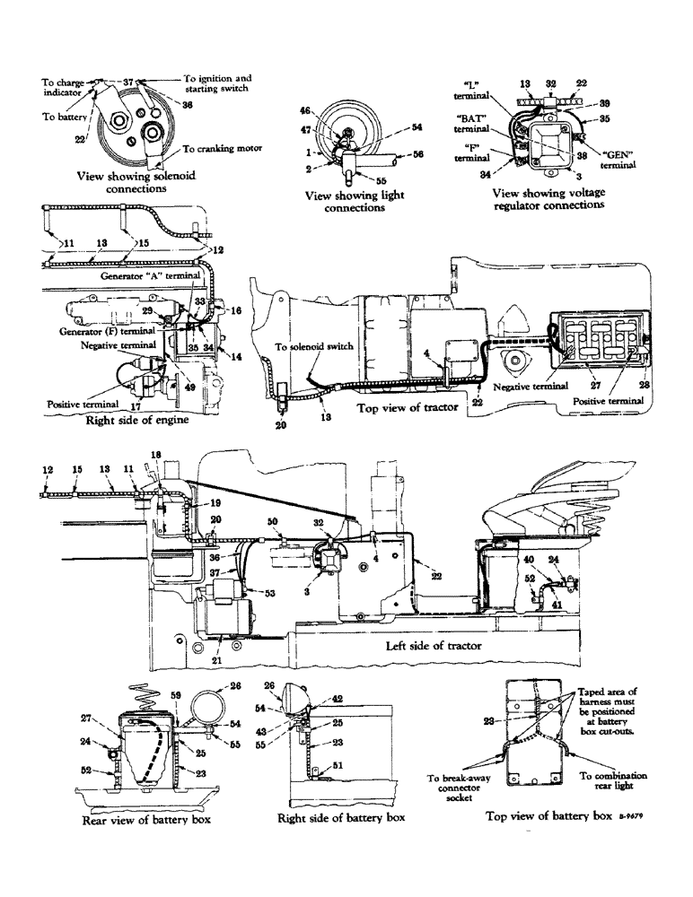 Схема запчастей Case IH 450-SERIES - (200) - ELECTRICAL SYSTEM, DIESEL ENGINE, STARTING & LIGHTING, BATTERY IGNITION (06) - ELECTRICAL SYSTEMS