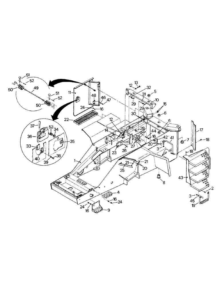 Схема запчастей Case IH CP-1325 - (06-1) - FRONT FRAME (12) - FRAME