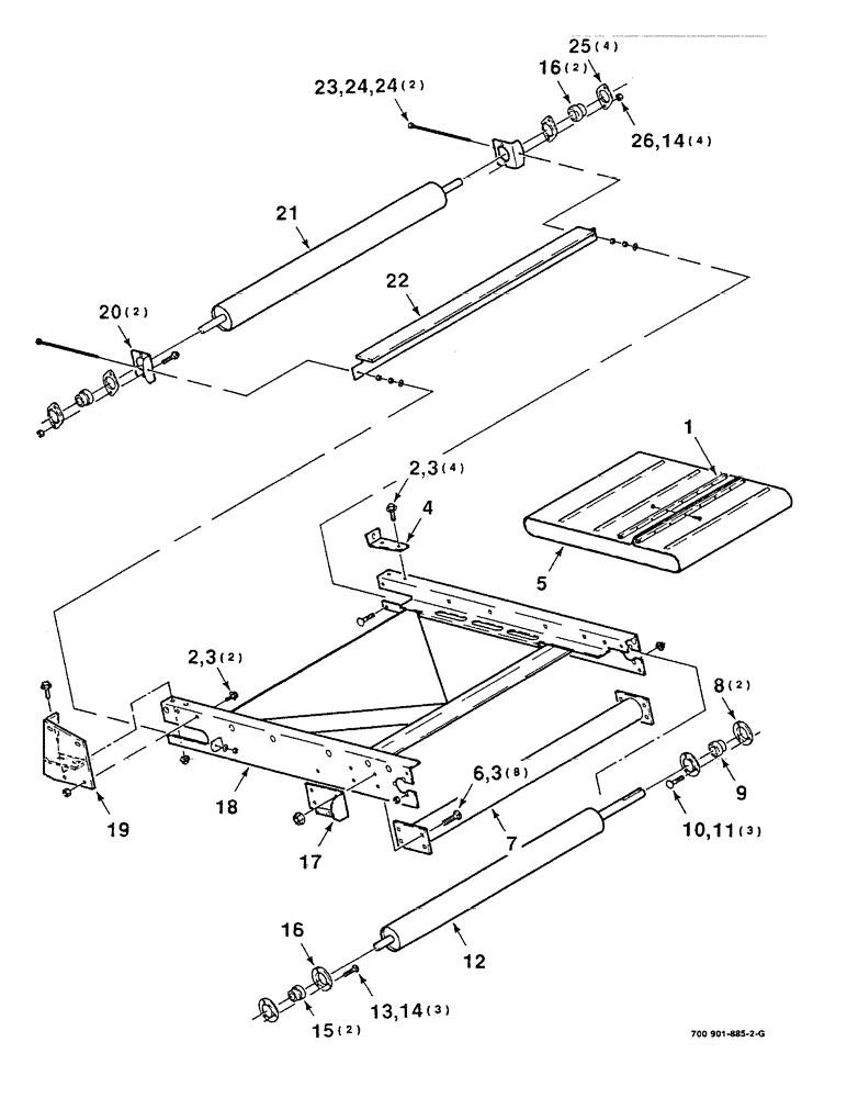 Схема запчастей Case IH 8610 - (9-18) - MAIN CONVEYOR KIT, CONTINUED (88) - ACCESSORIES