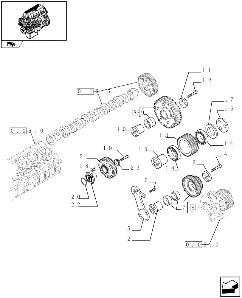 Схема запчастей Case IH F3CE0684A E001 - (0.10.0) - INTERMEDIATE CONTROLS (504227729) 