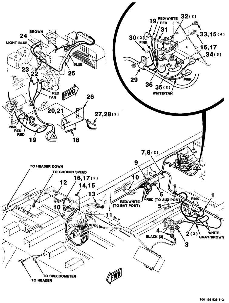 Схема запчастей Case IH 8880 - (04-032) - ENGINE WIRING ASSEMBLY - FRONT (8880) (55) - ELECTRICAL SYSTEMS