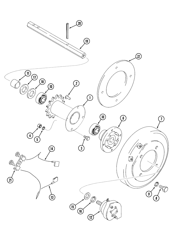 Схема запчастей Case IH 5500 - (9-30) - ELECTRIC CLUTCH (09) - CHASSIS