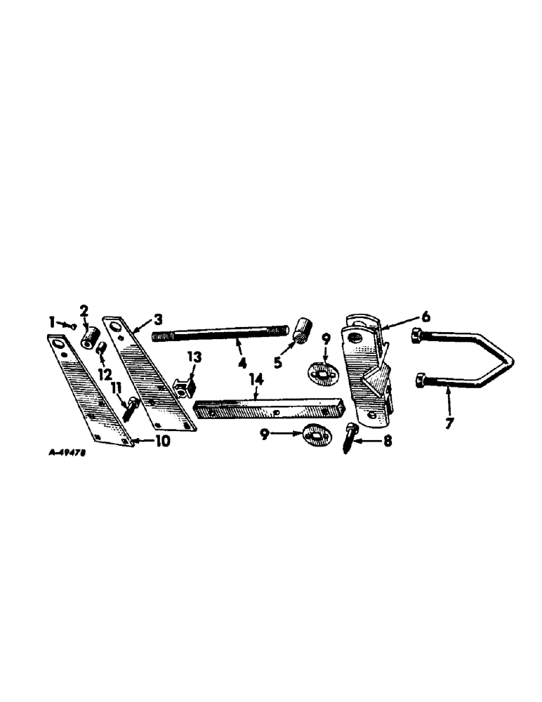 Схема запчастей Case IH 263 - (Q-08) - PARALLEL LINKAGE 