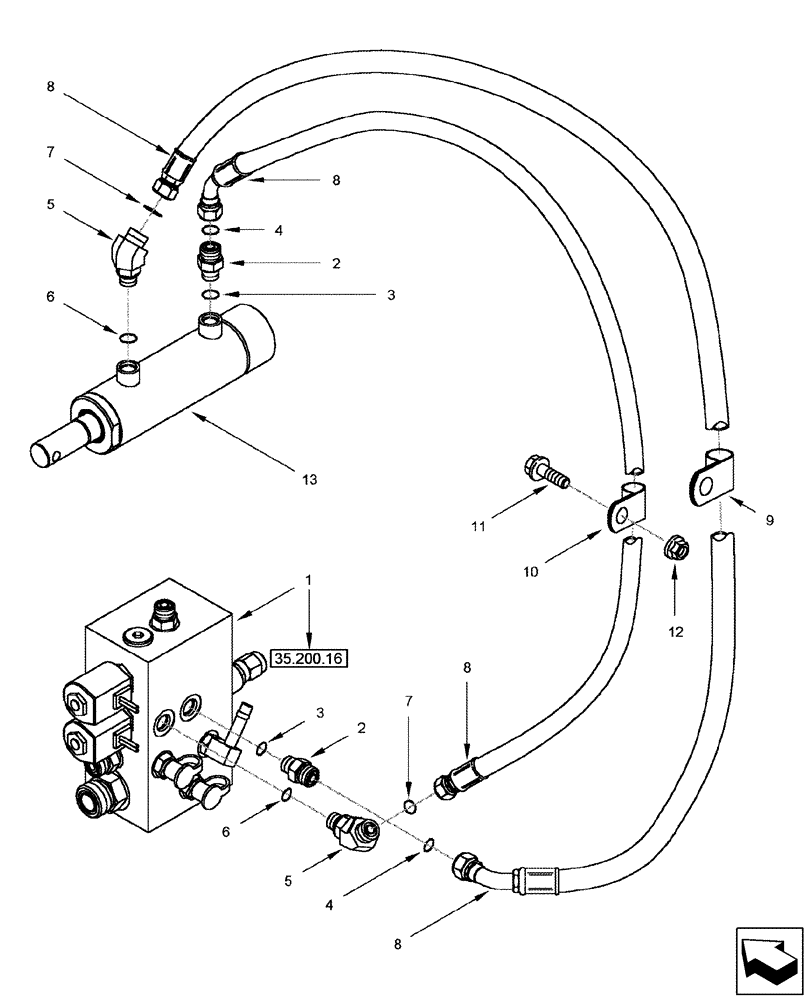 Схема запчастей Case IH 2577 - (35.480.07) - HYDRAULICS - SEPARATOR CLUTCH (35) - HYDRAULIC SYSTEMS